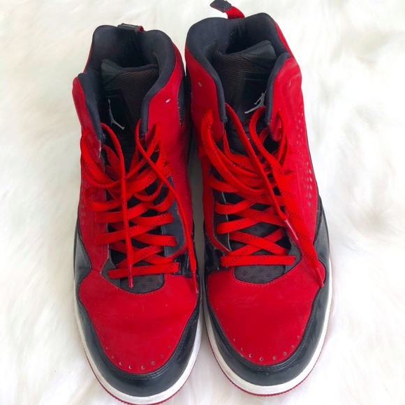 Nike Air Jordan Mens Basketball Shoes SC-3 - Black/Red -629877-601. - Picture 2 of 10